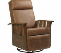 83 Swivel Glider Recliner BlkWalnut-MLW